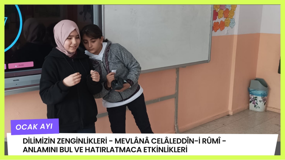 Ocak Ayı Dilimizin Zenginlikleri Etkinlikleri